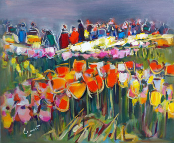 Présentation de tulipes à keukenof On the ARTactif site