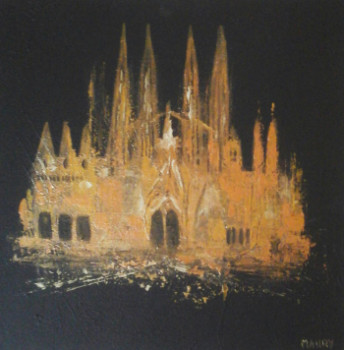 Named contemporary work « BARCELONE », Made by MIREILLE MAURY