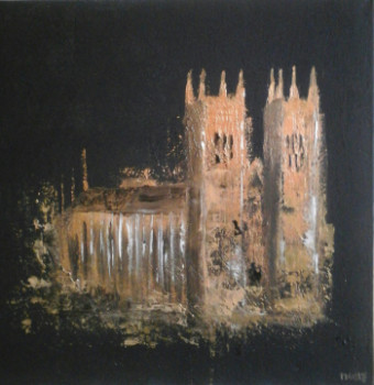 Named contemporary work « WESMINSTER ABBEY », Made by MIREILLE MAURY