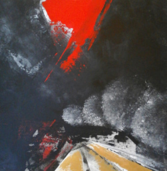 Named contemporary work « CHEMIN DORE », Made by MIREILLE MAURY