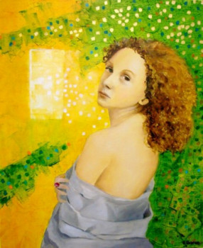 Named contemporary work « LA FILLE ROUSSE », Made by BARON