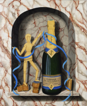 Named contemporary work « " Champagne " », Made by EVELYNE PARIS-DEBRUN