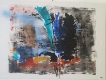 Named contemporary work « Les marais », Made by ODILE GASLONDE