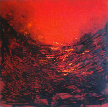 Named contemporary work « VOLCANIQUE », Made by MIREILLE MAURY