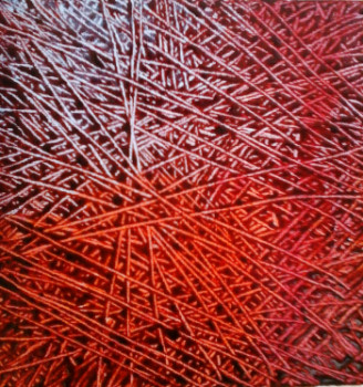 Named contemporary work « CORDON ROUGE », Made by MIREILLE MAURY