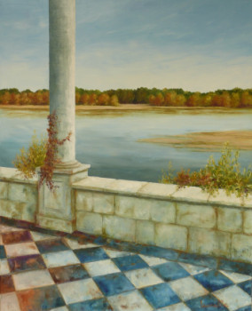 Named contemporary work « Couleurs d'automne sur la loire », Made by LAURELLE BESSE