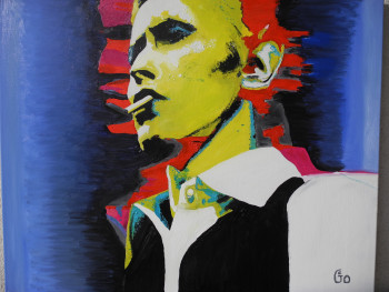 Named contemporary work « David Bowie », Made by GEO