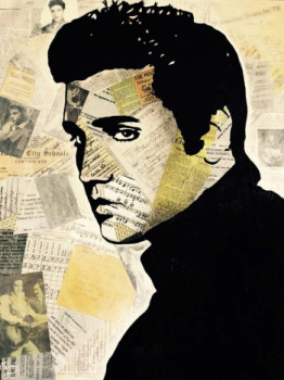 Named contemporary work « ELVIS PRESLEY «Love Song» », Made by KATHLEENARTISTPRO