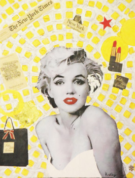 Named contemporary work « MARILYN MONROE «New-York City» », Made by KATHLEENARTISTPRO