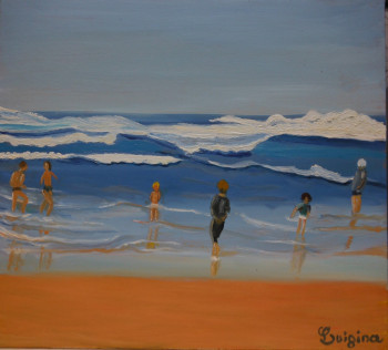 Named contemporary work « Plage  », Made by LUIGINA