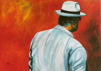 L'homme au panama / The man with the panama hat / L'uomo col panama 02 On the ARTactif site