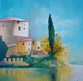 Named contemporary work « la maison du lac », Made by BARON