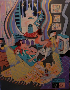Named contemporary work « "Night in Calvi2" », Made by PB