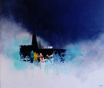 Named contemporary work « VITRAUX », Made by MIREILLE MAURY