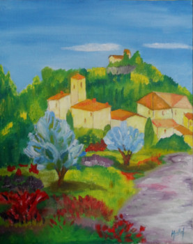 Named contemporary work « colline provencale », Made by JACKY MONKA