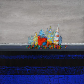 Named contemporary work « Avant le depart  », Made by EURGAL