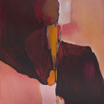 Named contemporary work « " Rêverie en rouge 1 " », Made by JEANNE LE GUEN