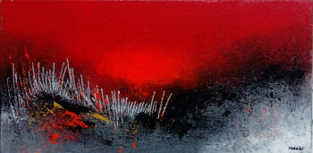 Named contemporary work « REPOS ROUGE », Made by MIREILLE MAURY