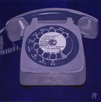 Named contemporary work « téléphone », Made by MELANIE JOHNSON