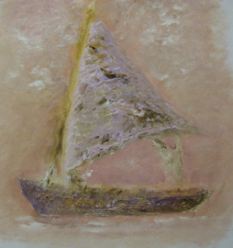 Named contemporary work « la pirogue  », Made by MARIE AFFILIE