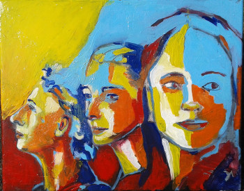 Named contemporary work « The  Rushmore mount laidies », Made by PHILOU