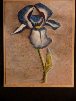 BLUE AND GRAY FLOWER On the ARTactif site