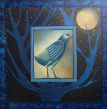 Named contemporary work « L'oiseau dans les branches », Made by SANCELME