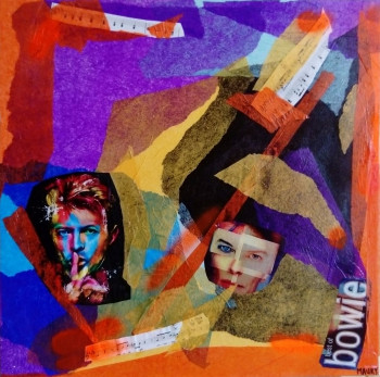 Named contemporary work « DAVID BOWIE », Made by MIREILLE MAURY