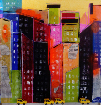 Named contemporary work « TAXIS », Made by MIREILLE MAURY