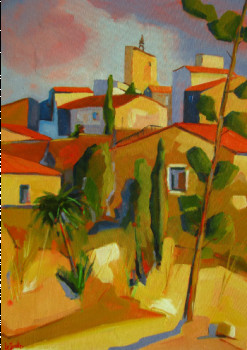 Named contemporary work « Balaruc le Vieux », Made by JEAN-NOëL LE JUNTER