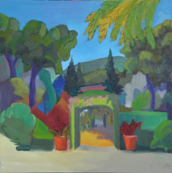 Named contemporary work « Vista del jardin », Made by PHILIPPE LE MONIES DE SAGAZAN