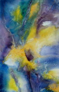 Named contemporary work « Abstr'aqua 1 », Made by CHANTOU