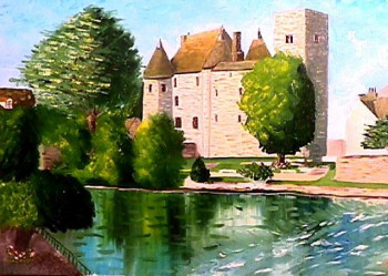 Named contemporary work « Le Château de Nemours. », Made by BOUTIN