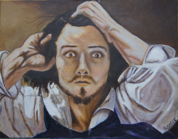 Named contemporary work « Le fou de COURBET », Made by BOUTIN