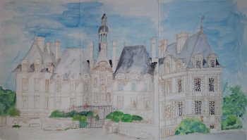 Named contemporary work « Château de St Loup », Made by BARTLET-DROUZY