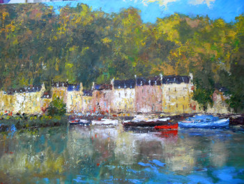 Named contemporary work « port-launay », Made by ALAIN COJAN