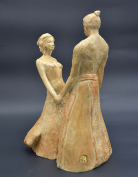 Named contemporary work « Le samouraÏ amoureux », Made by DOTTY