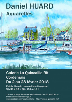 Named contemporary work « Galerie "La Quincaille Rit" (affiche février 2018)  », Made by DANIEL HUARD