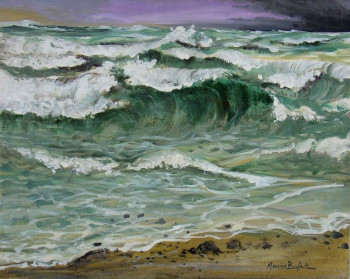 Named contemporary work « La vague », Made by MAURICE BUFFET