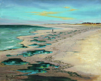 Named contemporary work « Les bouchots d'Ailuillon-sur-mer », Made by MAURICE BUFFET