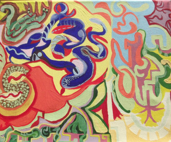 Named contemporary work « Un cygne dans le desert », Made by BELKAAL