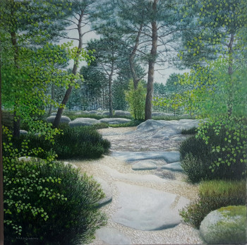 Named contemporary work « Forêt de fontainebleau », Made by DARMSTADTER