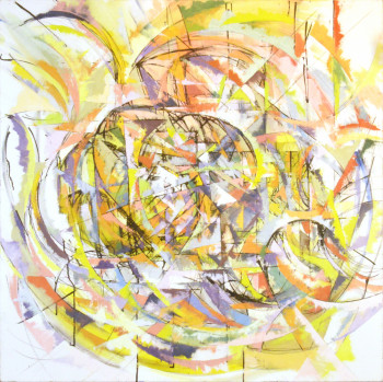 Named contemporary work « Gouttes de soleil », Made by GENEVIèVE NORMAND