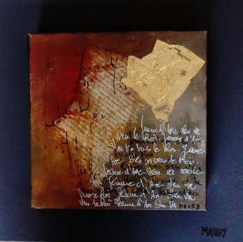 Named contemporary work « PAGE ECRITURE 2  », Made by MIREILLE MAURY