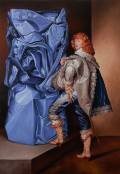 Named contemporary work « BLUE », Made by BRUET