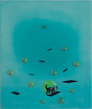 Named contemporary work « J », Made by GABY