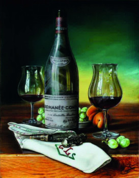 Named contemporary work « Romanée Conti 2002 raisins », Made by CHRISTIAN LABELLE