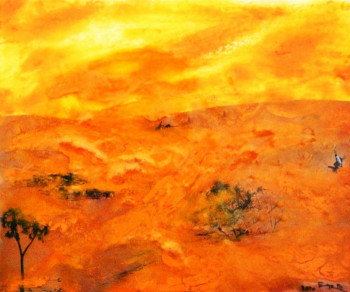 Named contemporary work « Agir dans le désert _ Act in the desert », Made by ENZ ELDEN