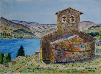 Named contemporary work « Chapelle de Réselend  », Made by ROGER J.