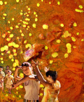 Named contemporary work « Danser la vie _ Dance of life », Made by ENZ ELDEN